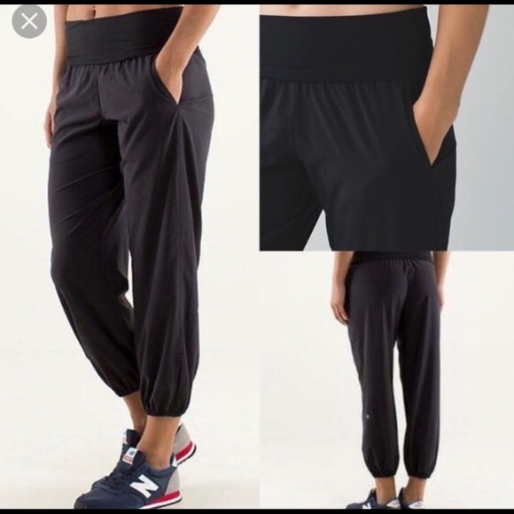 Lululemon Foldover Waist Joggers 